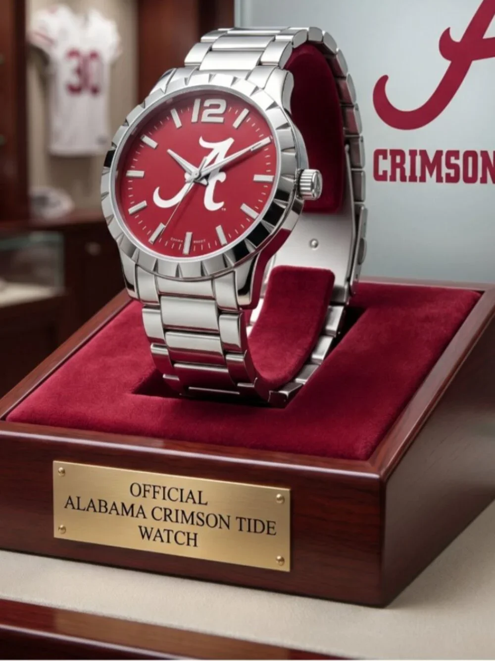 Alabama Crimson Tide Men's Stainless Steel Watch